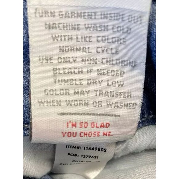 Torrid First Fit Jegging Jeans Women's Size 14S (33x25) Short Mid Rise Striped - Picture 9 of 11